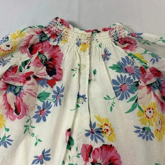 GAP - long sleeve lined floral dress. Size 3-6 months - Picture 6 of 6